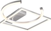 LED Plafondlamp - Plafondverlichting - Trion Pivacci - 23W - Warm Wit 3000K - Rond - Mat Grijs - Aluminium - BES LED