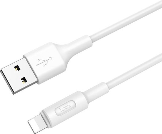 Hoco - X25 Soarer Lightning naar USB Kabel - Wit
