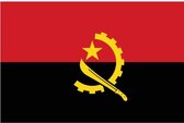 Vlag Angola 90 x 150 cm feestartikelen -Angola landen thema supporter/fan decoratie artikelen