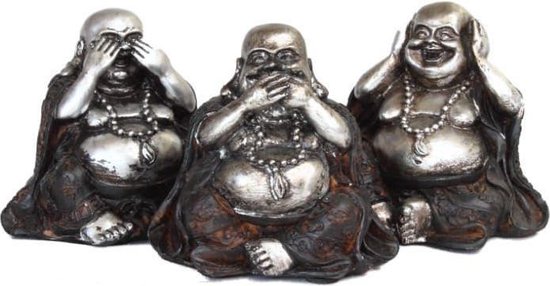 Lucky Boeddha horen zien zwijgen beeldjes| GerichteKeuze | bol.com