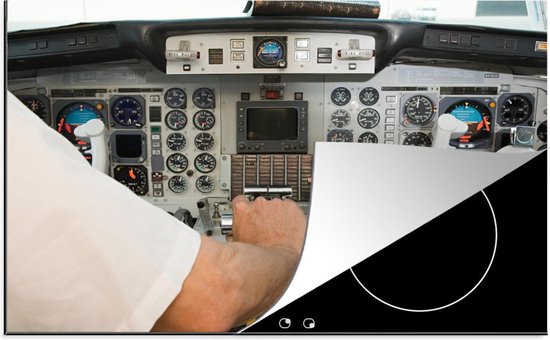 Inductie beschermer - Inductie Mat - piloot bestuurt het vliegtuig de cockpit -... | bol.com