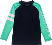 Snapper Rock - UV Rash Top voor jongens - Longsleeve - Navyblauw/Mint - maat 116-122cm