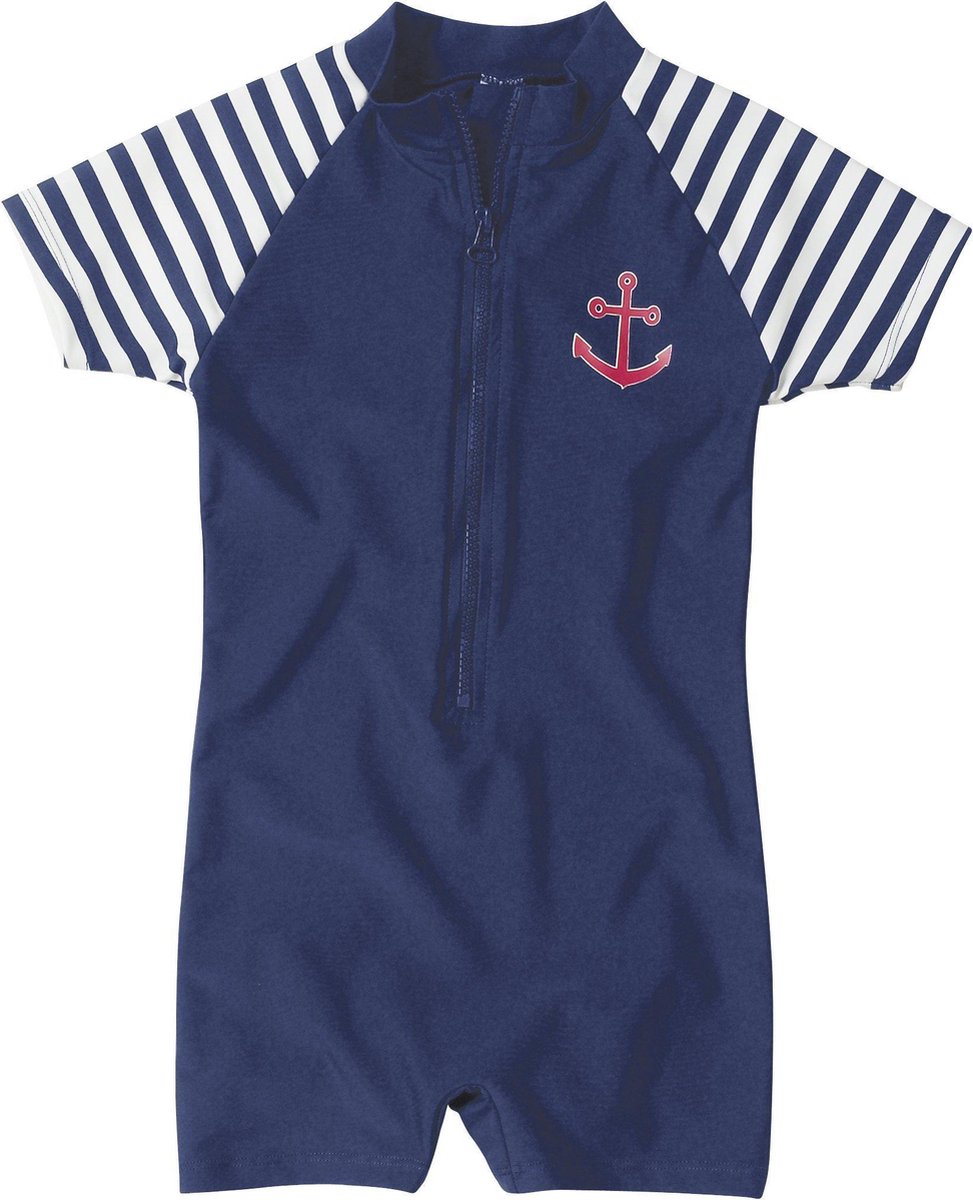 Playshoes UV zwempak Kinderen korte mouwen Maritime - Blauw - Maat 110/116
