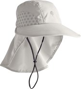 Coolibar - UV-hoed voor kinderen - lichtgrijs - maat L/XL (55CM)