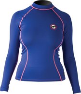 Prolimit Zwemshirt Dames lange mouwen - Blauw/Roze - Maat XS