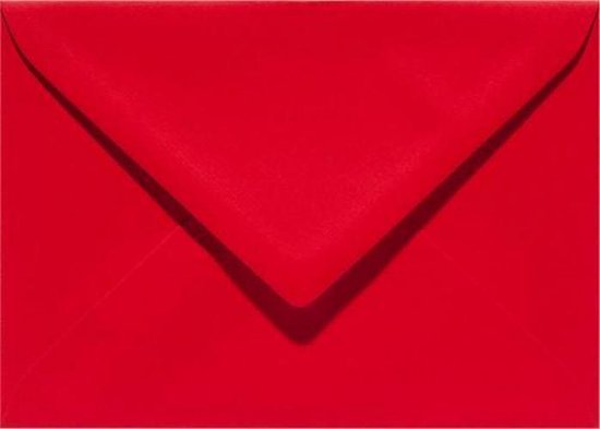 Enveloppe C6 (114x162) rouge Enveloppes couleur