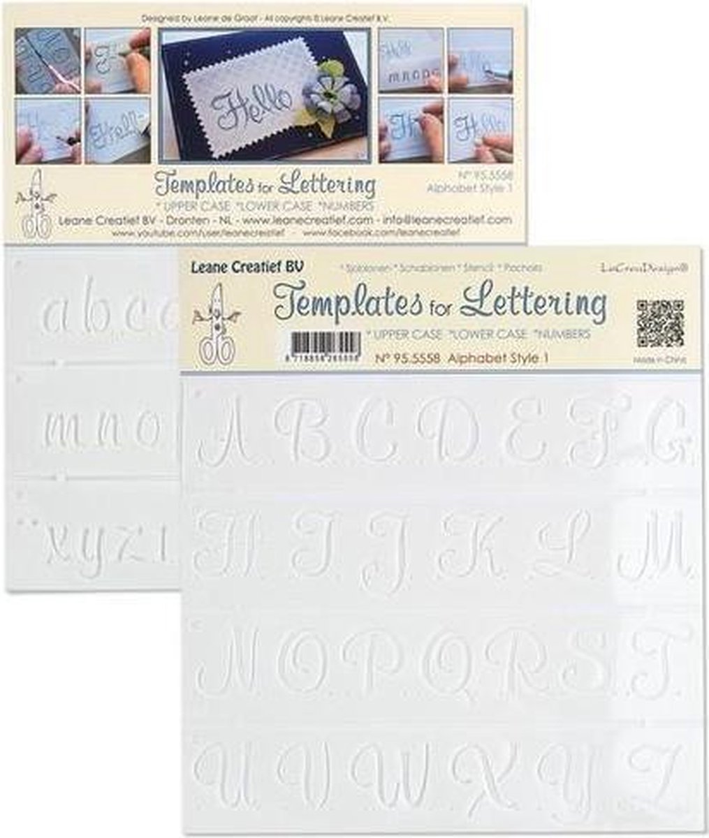 LeCrea - Templates for Handlettering alfabet stijl 1 95.5558