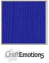 CraftEmotions linnenkarton 10 vel kobaltblauw 30,5x30,5cm / LC-55