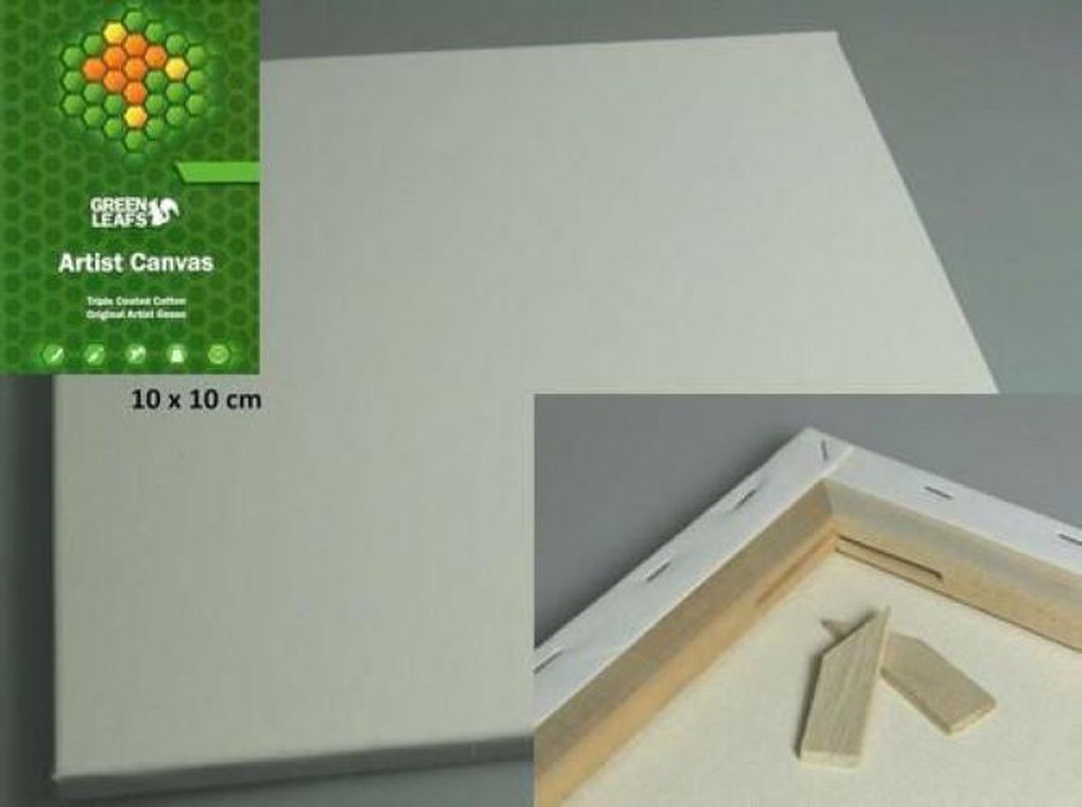 Canvasdoek 10x10CM 1,7 cm 420gram 6 stuks