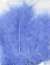 Marabou veren blauw 15 Stuks