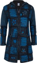 Dames Vest van Katoen met Polyester Fleece voering en vaste capuchon - SHAKALOHA - W Flexx Long Lined Blue XL
