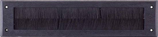 Gezu borsteltochtplaat - voor briefplaat 340x83 mm - zwart - door-line