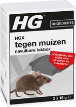 Boîte d'appâts rechargeable HGX contre les souris