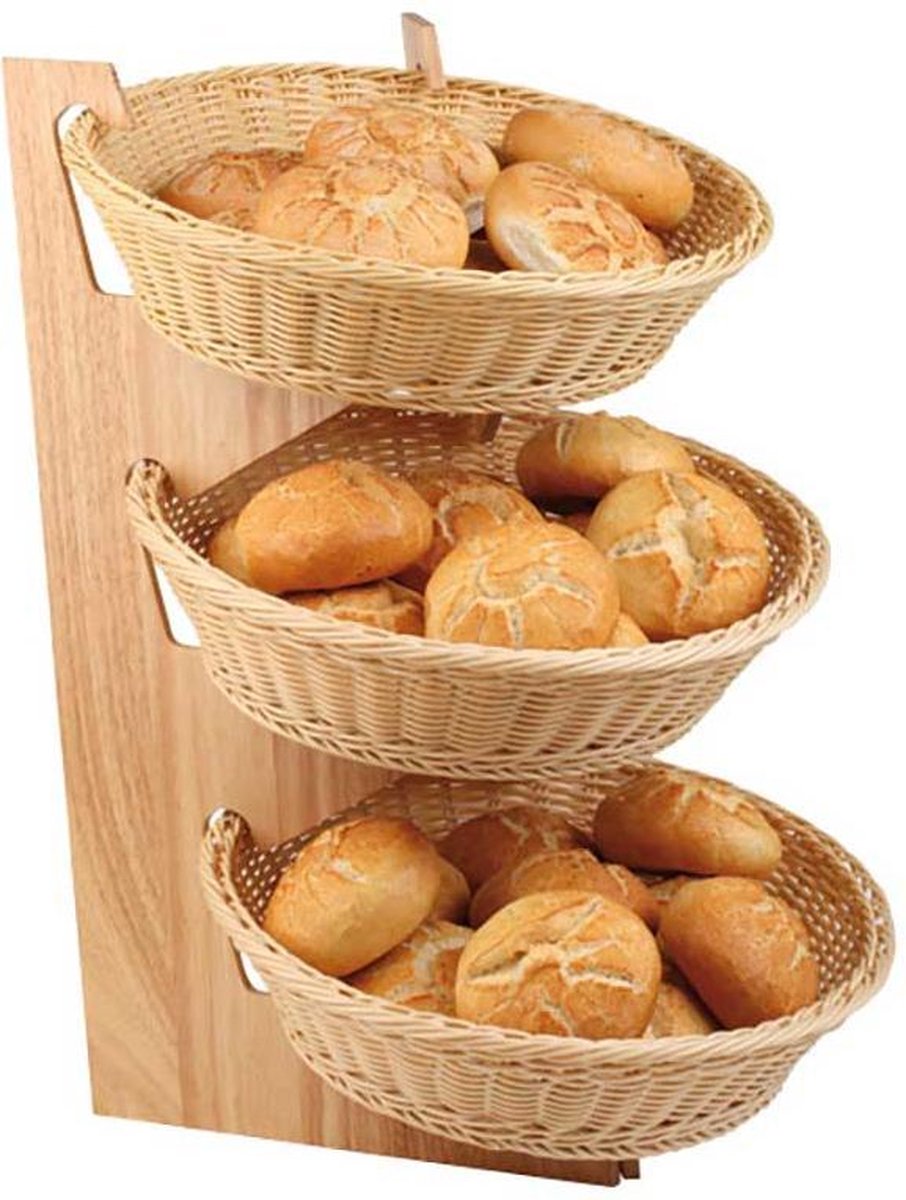 Houten buffetstandaard t.b.v. 3 manden - 59x30 -5x59 cm