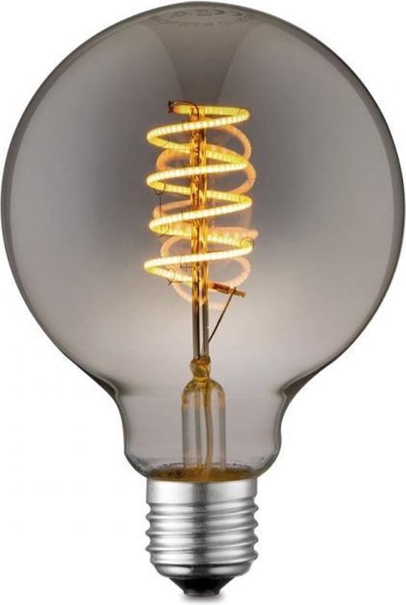 traagheid te rechtvaardigen Continentaal Home Sweet Home - Edison Vintage E27 LED filament lichtbron Globe - Rook  -... | bol.com