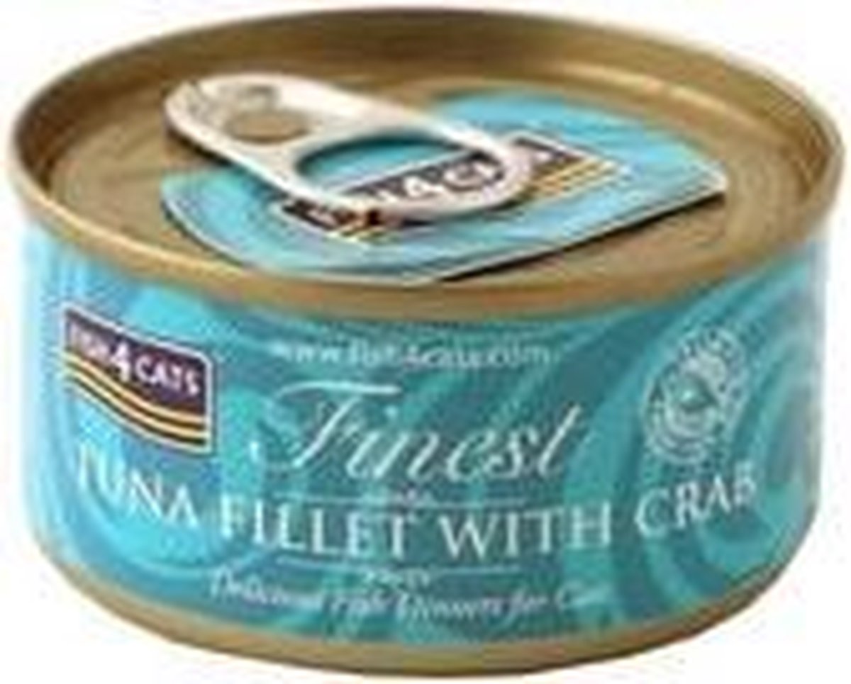 Fish4Cats Fish4Cats Finest - Tuna Fillet with Crab - 10 x 70 gram