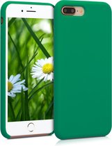 kwmobile telefoonhoesje voor Apple iPhone 7 Plus / 8 Plus - Hoesje met siliconen coating - Smartphone case in smaragdgroen