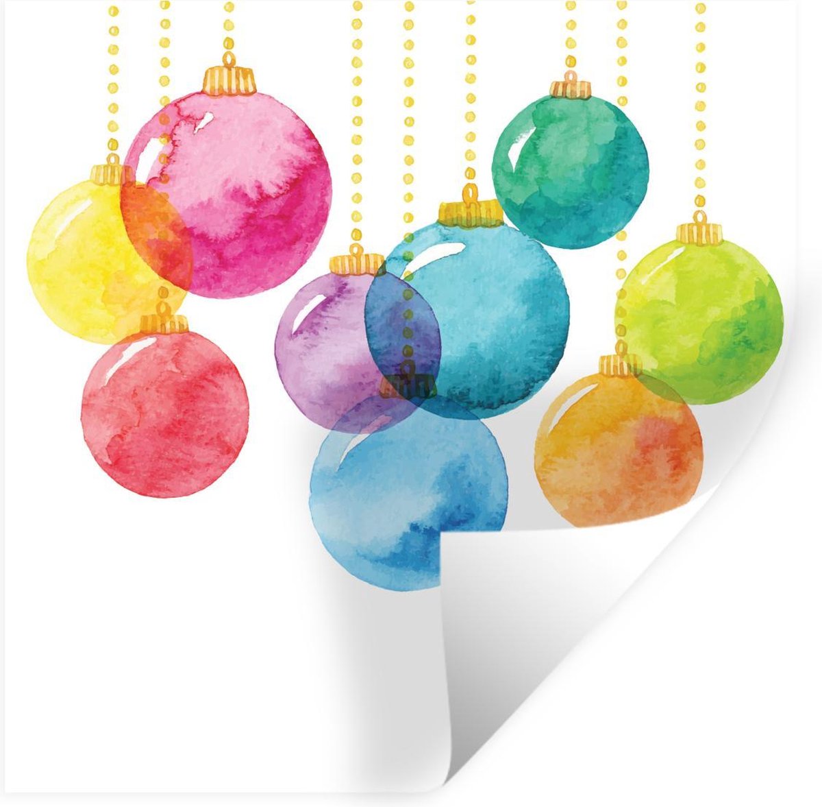 Muursticker Kerst illustraties Kerstillustratie van