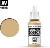 Vallejo 70847 Model Color Dark Sand - Acryl Verf flesje