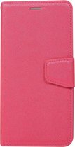 Huawei Mate 20 Pro Hoesje - Mobigear - Silk Serie - Kunstlederen Bookcase - Magenta - Hoesje Geschikt Voor Huawei Mate 20 Pro