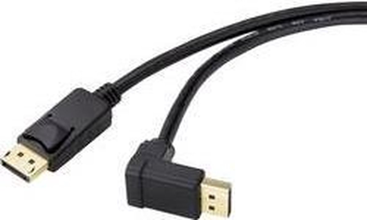 Image of Renkforce SP-9163724 DisplayPort-kabel DisplayPort Aansluitkabel DisplayPort-stekker, DisplayPort-stekker 0.50 m Zwart