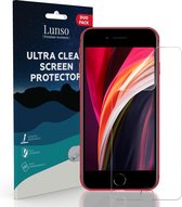 Lunso - Duo Pack (2 stuks) Beschermfolie - Full Cover Screen Protector - Geschikt voor iPhone 7 / 8 / Geschikt voor iPhone SE (2020)