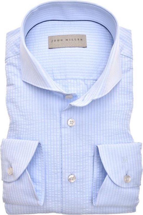 Overhemd John Miller blauw strepen