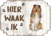 Waakbord | Hier Waak Ik: Shetland Scheepdog(Sheltie)
