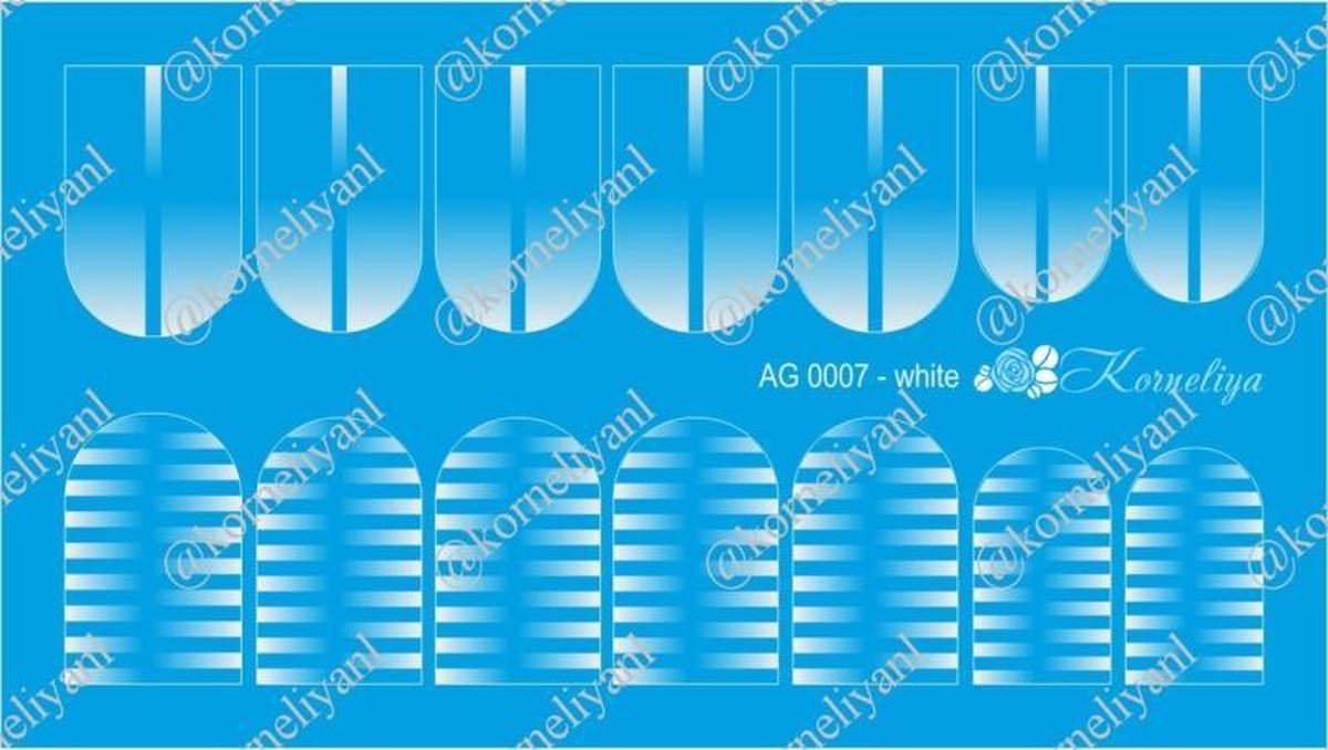 Goedkoopste Korneliya Airbrush Waterdecal AG 0007 White