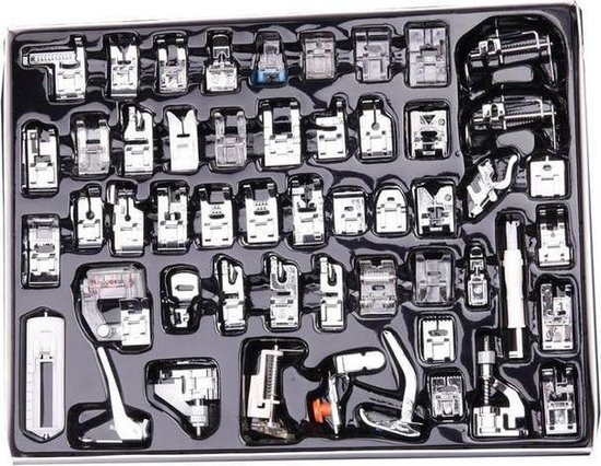 Ensemble De 52 Pieds-de-biche Pour Machine à Coudre - Compatible Brother, Singer, Janome Et Autres, Universel