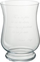 J-Line Windlicht Victor Hugo Glas Transparant