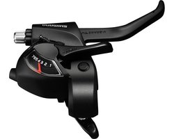 Versteller (rechts) met remhendel 7 speed Shimano ST-EF41 - zwart