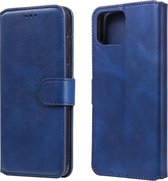 Voor OPPO F17 Pro / A93 klassieke kalfsstructuur PU + TPU horizontale flip lederen tas, met houder & kaartsleuven en portemonnee (blauw)