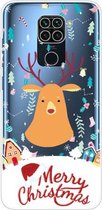 Voor Xiaomi Redmi Note 9 Christmas Series Transparante TPU beschermhoes (Christmas Ugly Deer)