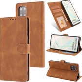 Voor Samsung Galaxy Note 10 Lite Fantasy Klassiek Huid-aanvoelend Kalfsleer Textuur Magnetische gesp Horizontale Flip PU lederen tas met houder & kaartsleuf & portemonnee (bruin)