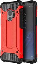 Voor Galaxy S9 TPU + pc 360 graden bescherming schokbestendige beschermende achterkant van de behuizing (rood)