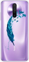 Voor Xiaomi Redmi K30 schokbestendig geverfd transparant TPU beschermhoes (veer)
