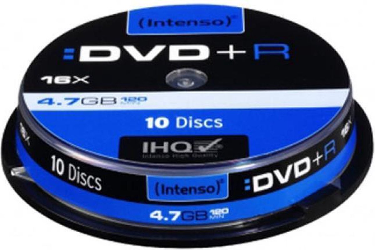 Intenso DVD+R 8,5 GB DL Double Layer 8x Speed - 10stk Gebaksdoos | bol.