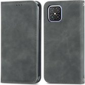 Voor Huawei Nova 8 SE Retro Skin Feel Business Magnetische Horizontale Flip Leren Case met Houder & Kaartsleuven & Portemonnee & Fotolijst (Grijs)