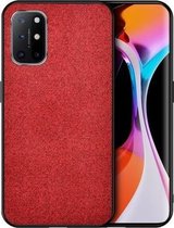 Voor Samsung Galaxy A72 schokbestendige stoffen textuur PC + TPU beschermhoes (rood)