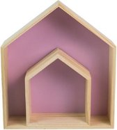2 stuks / set huisstijl kinderkamer houten scheidingsrek (paars)