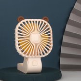 DM-21 Outdoor USB Lazy Hanging Neck Fan Opladen Draagbare Desktop Mute Kleine Ventilator (Lichtbruin)