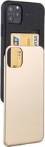 Voor iPhone 11 Pro Max MERCURY GOOSPERY SKY SLIDE BUMPER TPU + PC-hoes met kaartsleuf (goud)