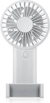 Mobiele telefoonhouder Kleine ventilator Draagbare USB-miniventilator (ivoorwit)