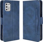 Voor Motorola Moto G Stylus 2021 Wallet Style Skin Feel Kalfspatroon lederen tas met aparte kaartsleuven (blauw)