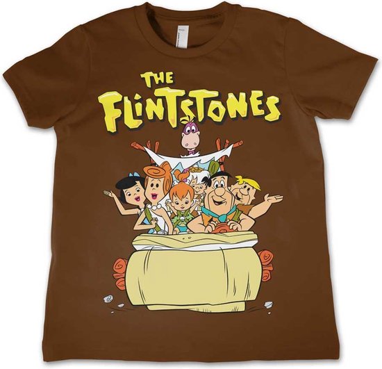 The Flintstones Kinder Tshirt -XS- The Flintstones Bruin