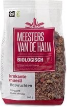 Krokante muesli bosvruchten Meesters Van De Halm - Zak 500 gram - Biologisch