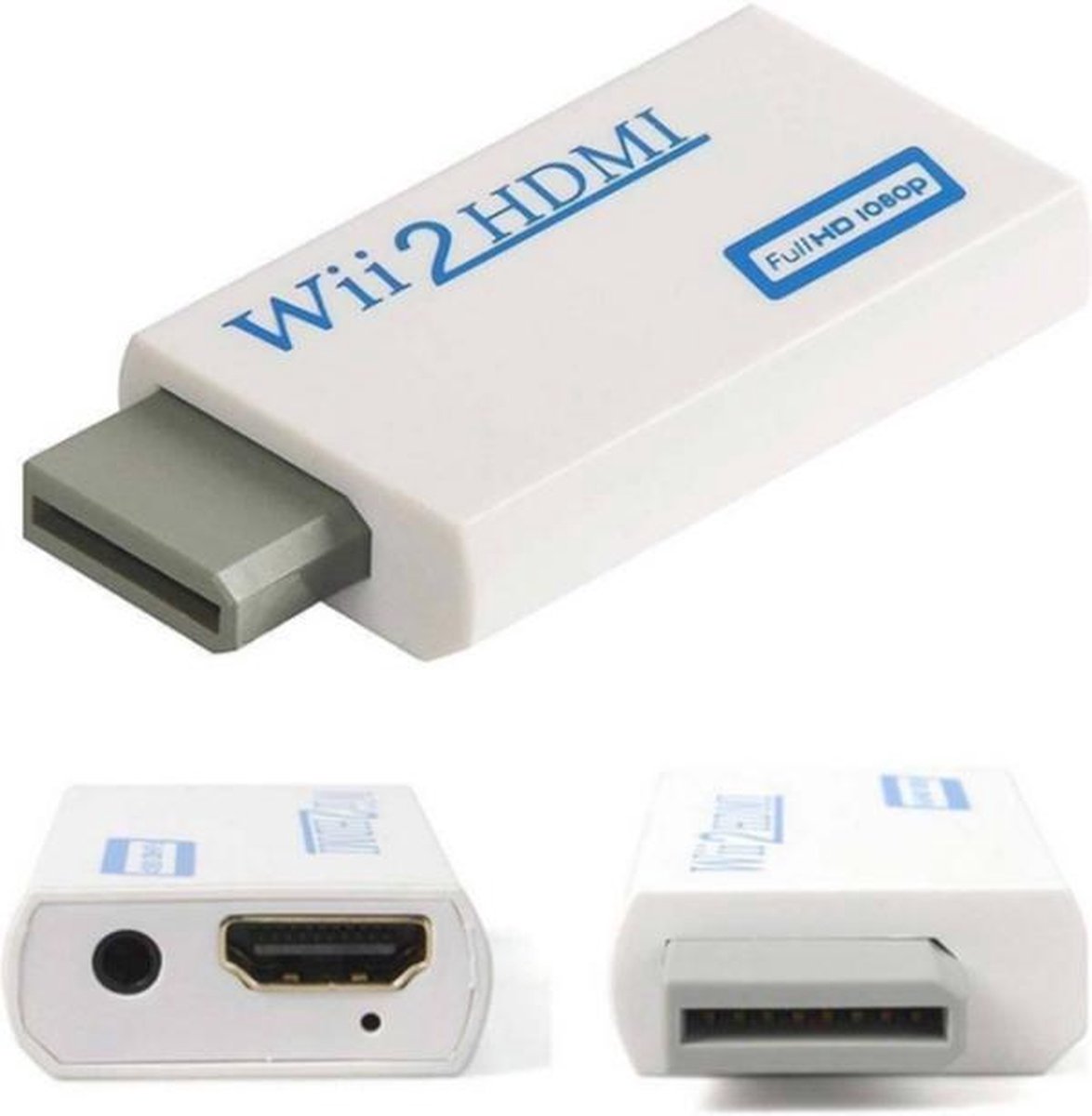 Wii HDMI Wii naar HDMI Omvormer Nintendo Wii naar HDMI Converter Wit bol
