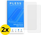 Samsung S10 Lite Screenprotector 2x - Beschermglas Tempered Glass Cover - Pless®