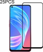 Voor OPPO A53 5G 25 STKS Volledige lijm Volledig scherm gehard glasfilm